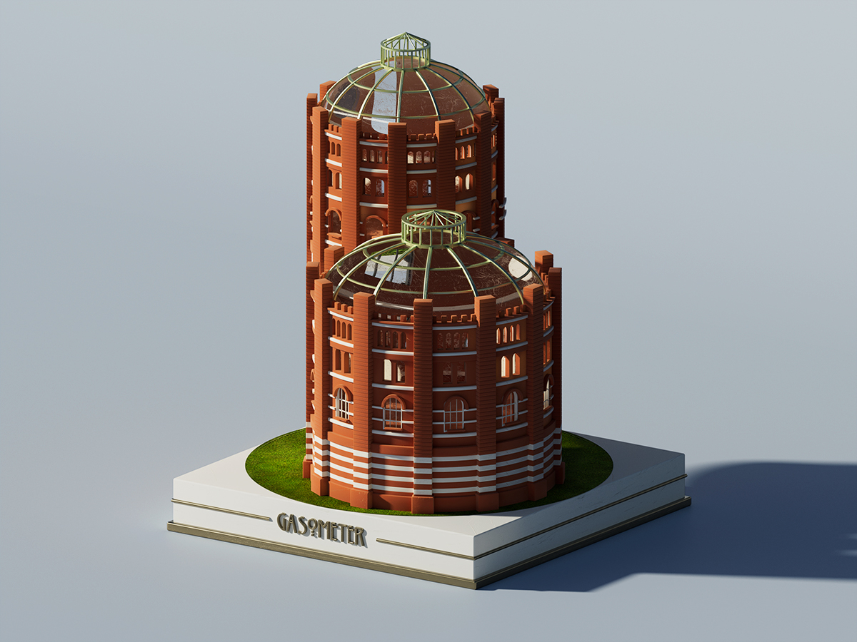 3D Illustration Buchstabe B