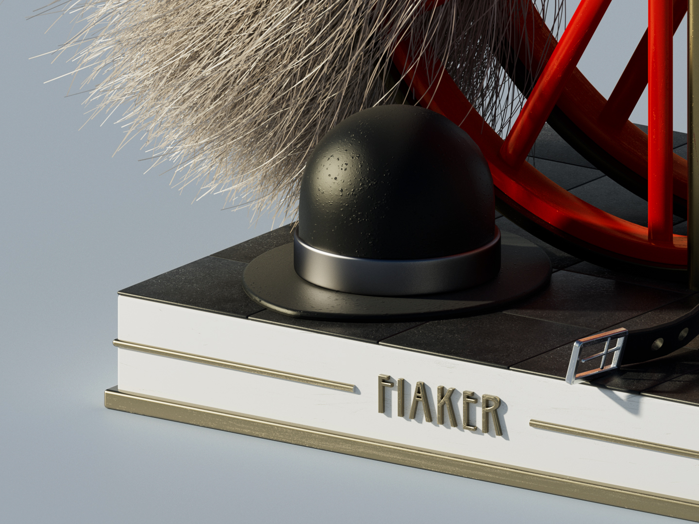 3D Illustration Wien Fiaker Detailansicht