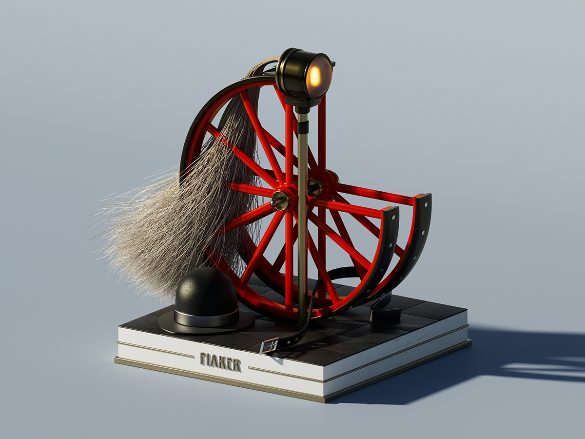 3D typografische Illustration