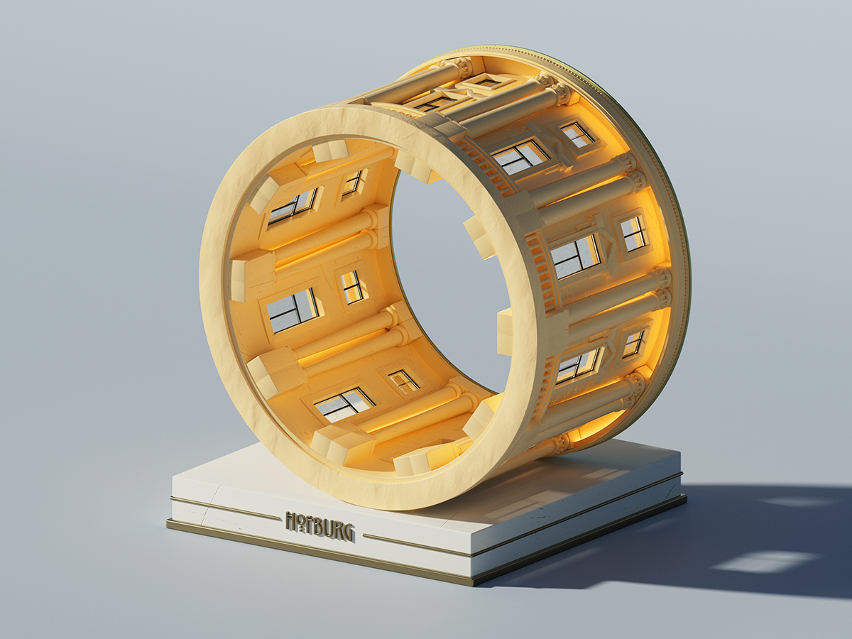 3D typografische Illustration