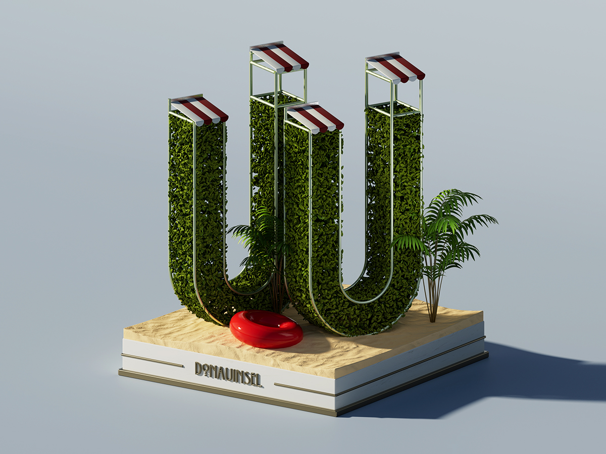 3D Schrift Buchstabe W