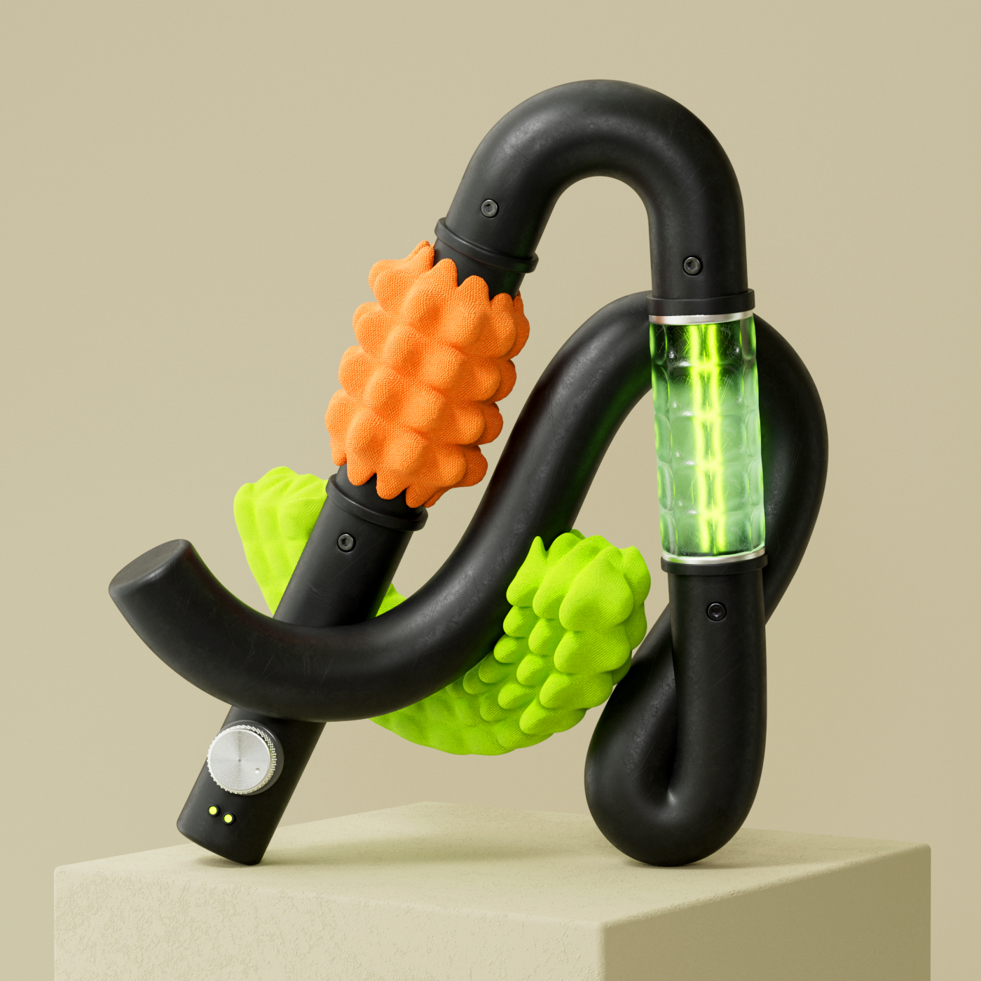 Lettering 3D typography letter A