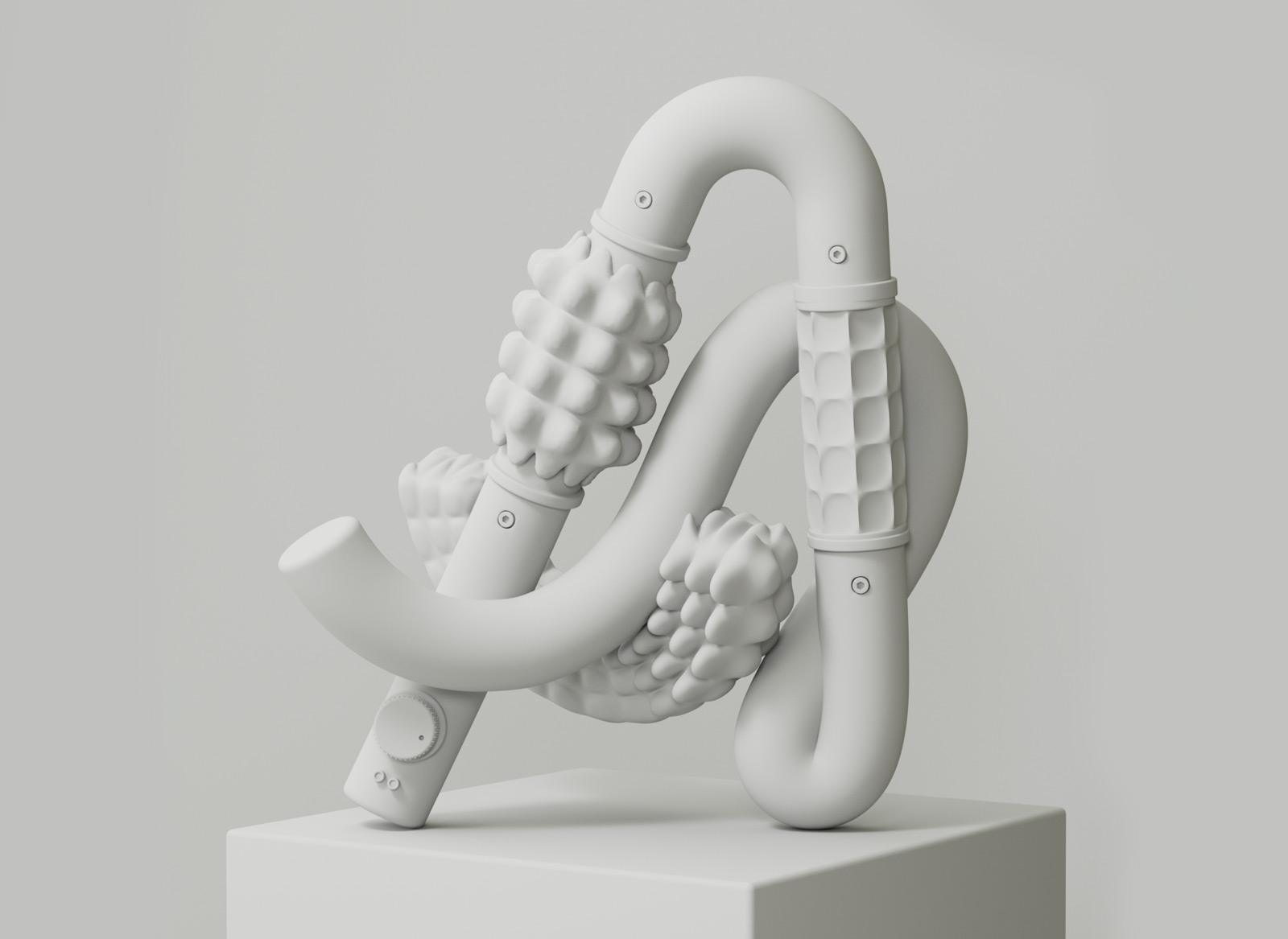 Clayrender Buchstabe A 3D Schrift
