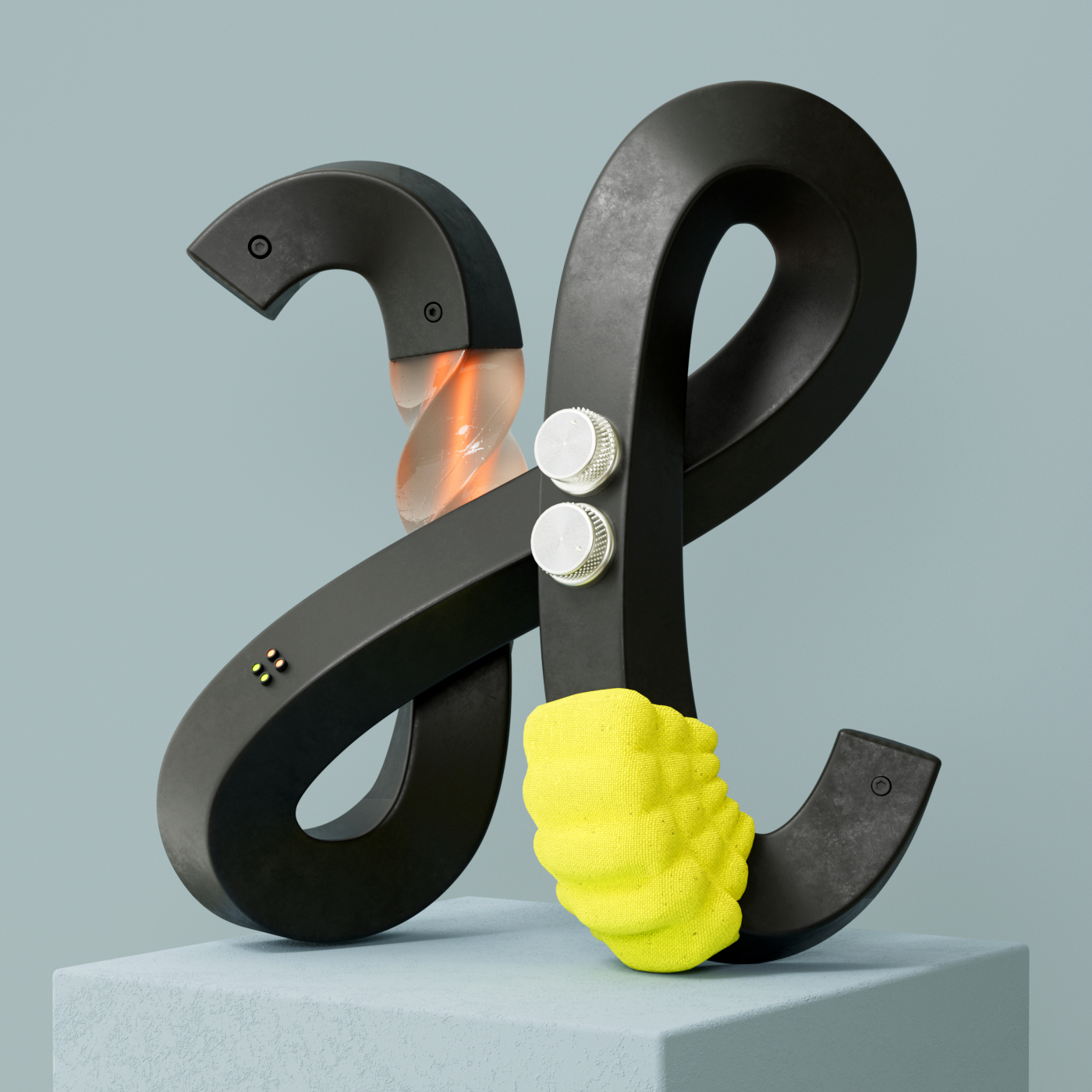 3D Buchstabe H