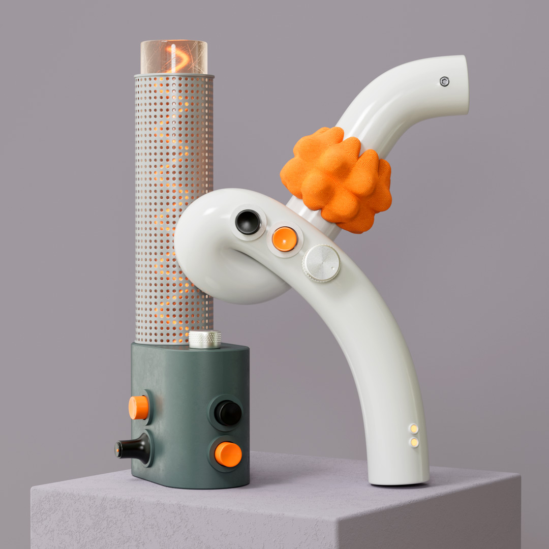 3D Kunst rendering Buchstabe K 36 days of type letter