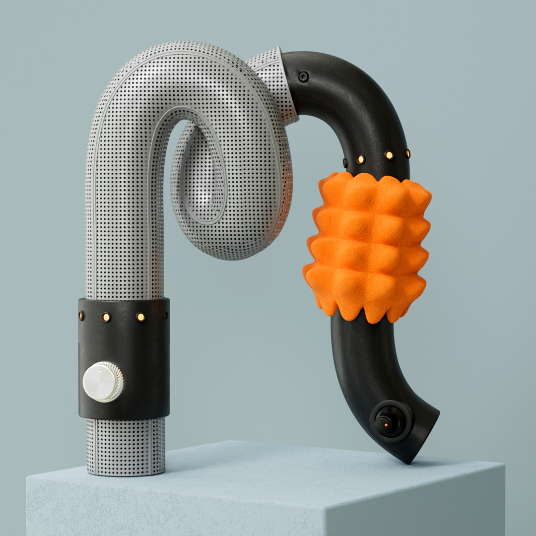 3D Kunst 36 days of type letter