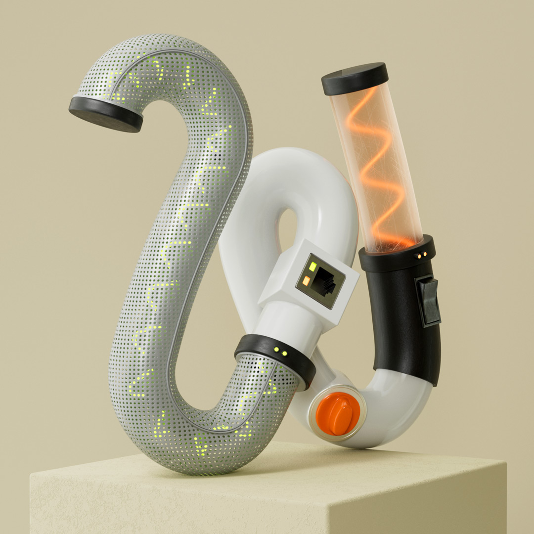 3D Buchstabe W 36 days of type letter