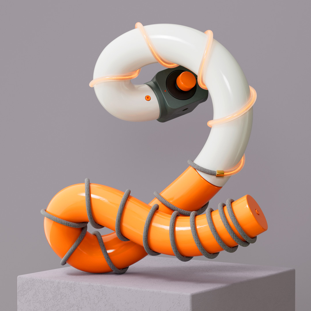 Ziffer 2 vom 3d Alphabet für 36 days of type 2023