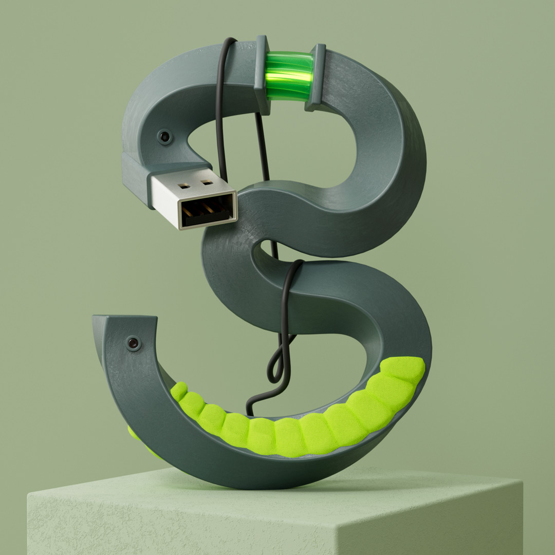 3d-schrift 36 days of type number 3