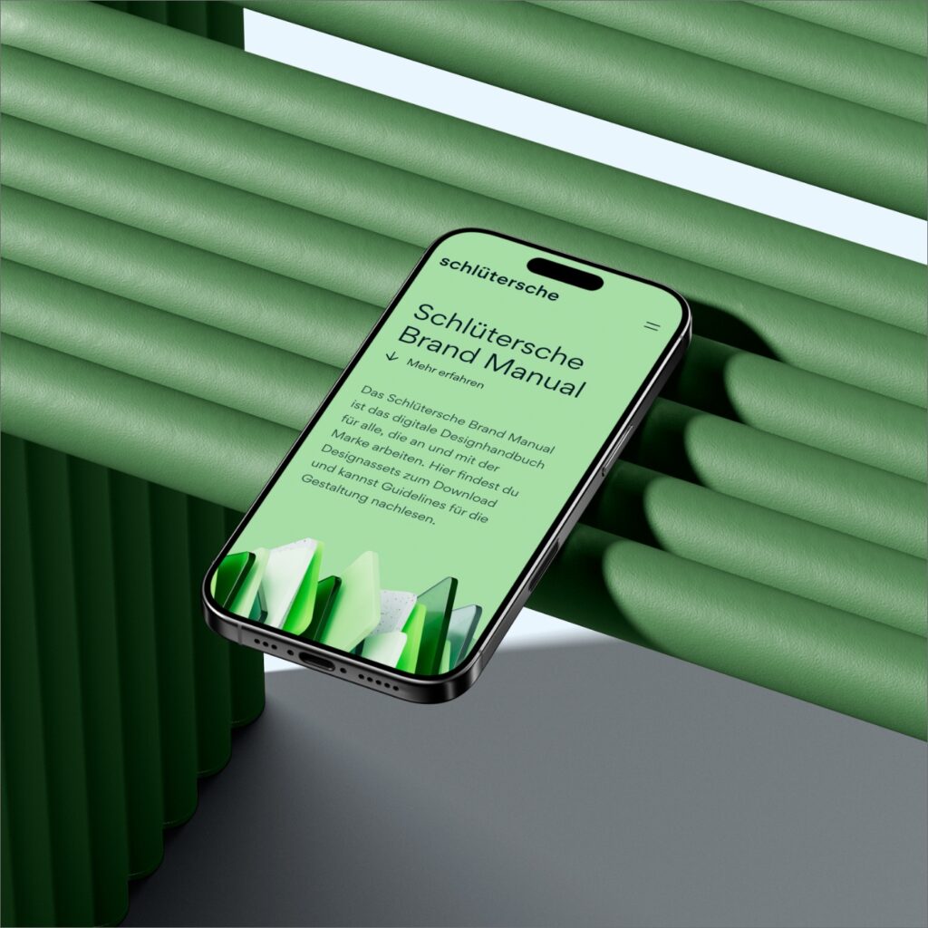 Design Digitales Brand Manual der Schlüterschen Mediengruppe