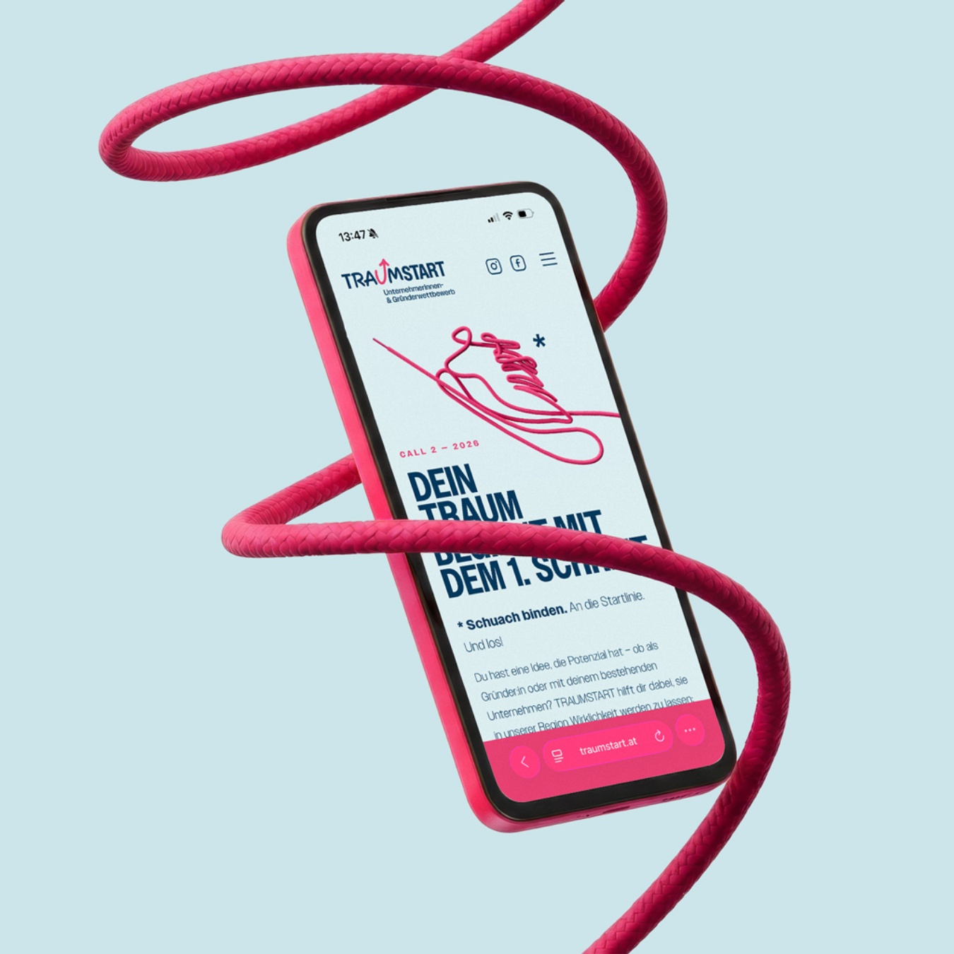 Keyvisual Design & Motion Design für TRAUMSTART | ricardodesign